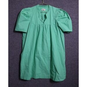 BAUM UND PFERDGARTEN Puff Sleeve Mini Dress Cotton Mint‎ Green Women 42 / US 8